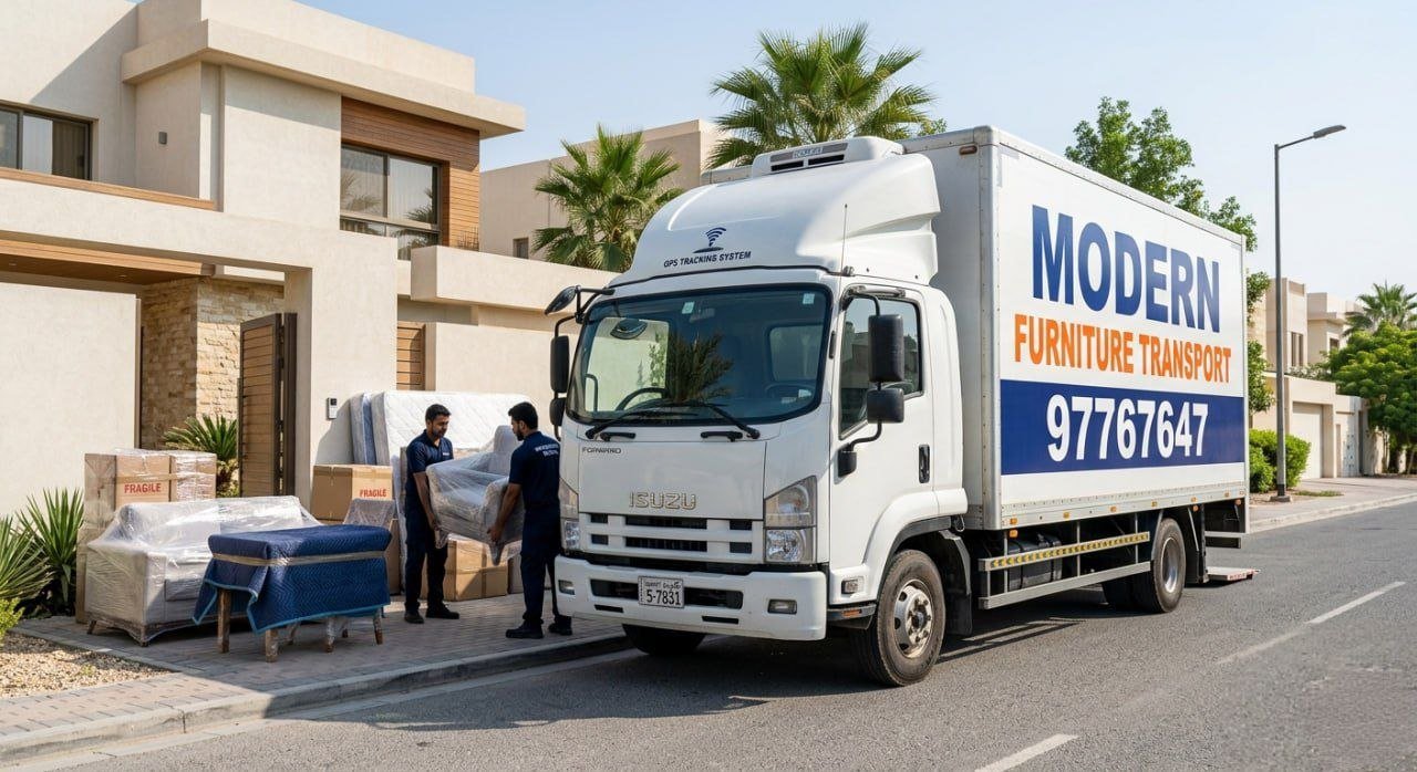 تحميل آمن وتثبيت لنقل اثاث