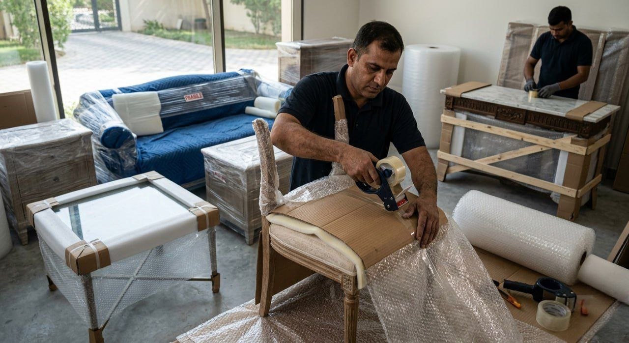 تغليف اثاث احترافي لنقل عفش الكويت