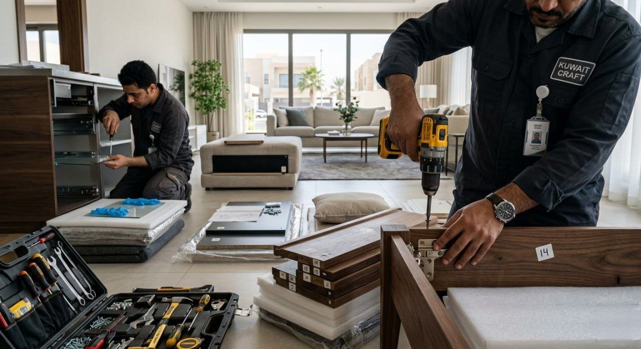 فك وتركيب اثاث ضمن خدمات نقل العفش